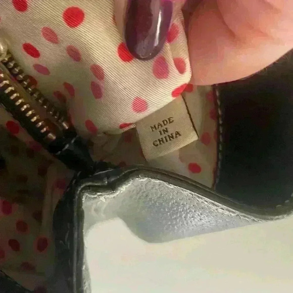 KATE SPADE NEW YORK MEDIUM SATCHEL TOTE PURSE BLACK LEATHER (PROJECT!!!) - Picture 10 of 16